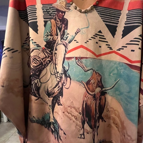 Western Poncho - S/M - Picture 2 of 8